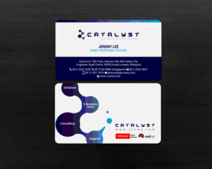 Business Card Design by chandrayaan.creative for Catalyst Commerce Systems Pte Ltd | Design: #14658937