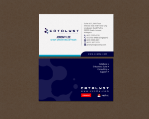 To revamp the exting web page and Company presentation to new propsective client | Business Card Design by chandrayaan.creative