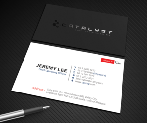 Business Card Design by Graphic Flame for Catalyst Commerce Systems Pte Ltd | Design: #14600942