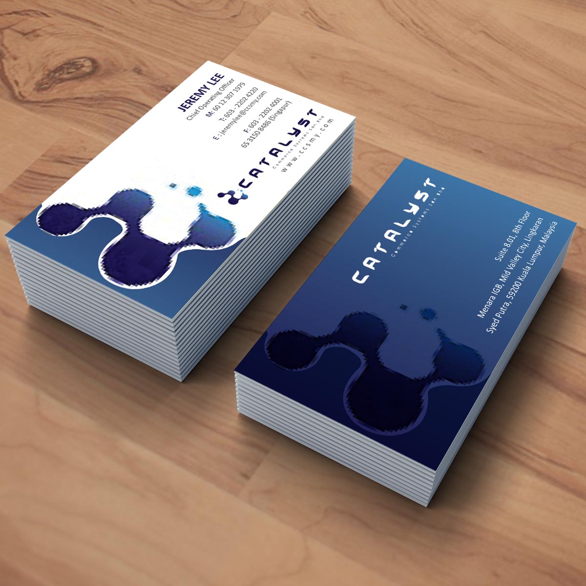 Visitenkarten-Design von webeezine für Catalyst Commerce Systems Pte Ltd | Design #14601492