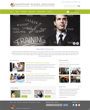 Wordpress Design by pb for SmartStart School Solutions | Design: #2547422