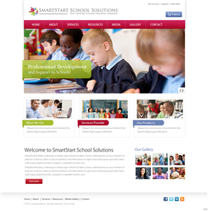 Wordpress Design by pb for SmartStart School Solutions | Design: #2547425