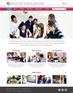 Wordpress Design by pb for SmartStart School Solutions | Design: #2547427