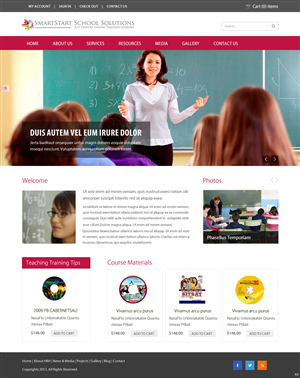 Wordpress Design by pb for SmartStart School Solutions | Design: #2553055