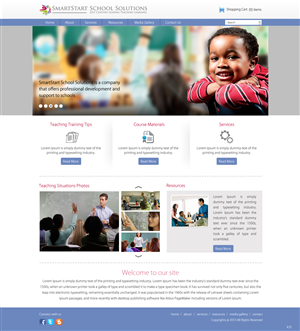 Wordpress Design by pb for SmartStart School Solutions | Design: #2553062