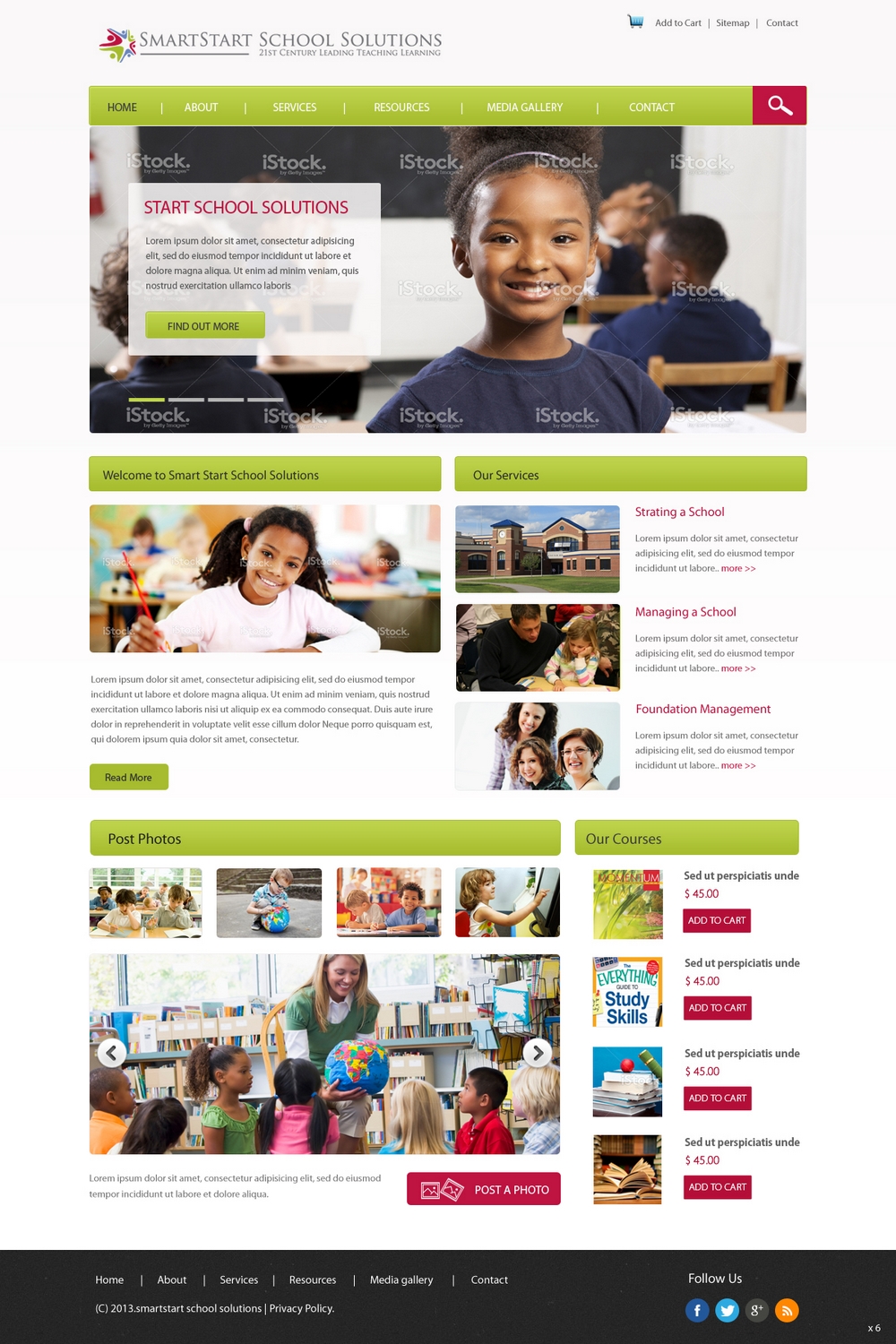 Wordpress Design by pb for SmartStart School Solutions | Design #2553071