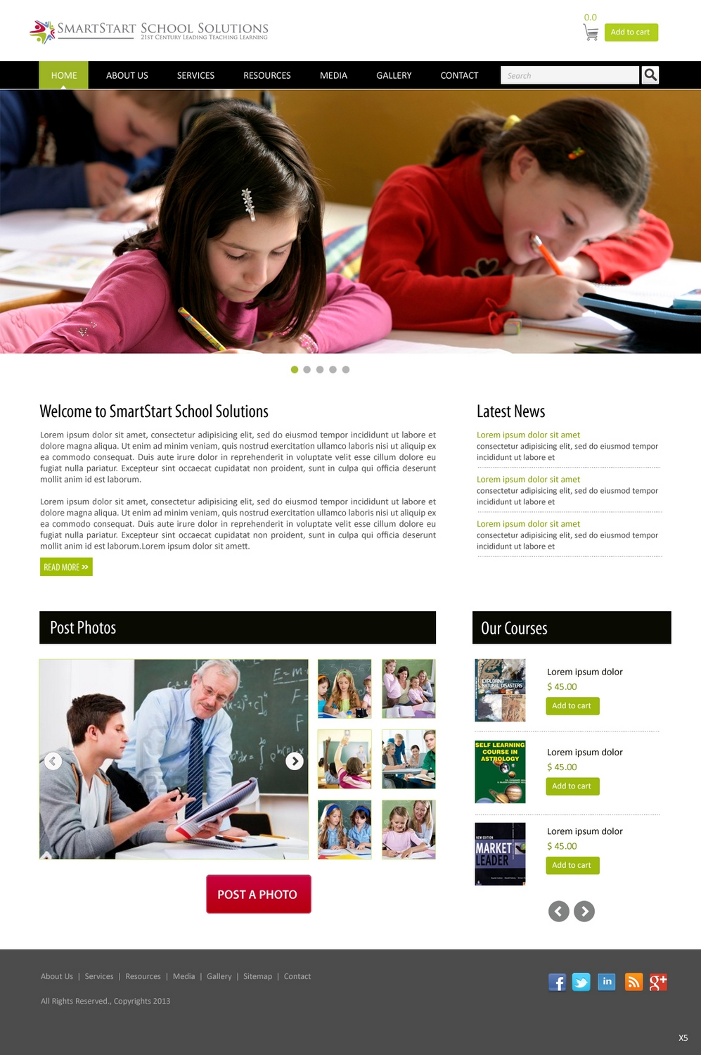 Wordpress Design by pb for SmartStart School Solutions | Design #2553074