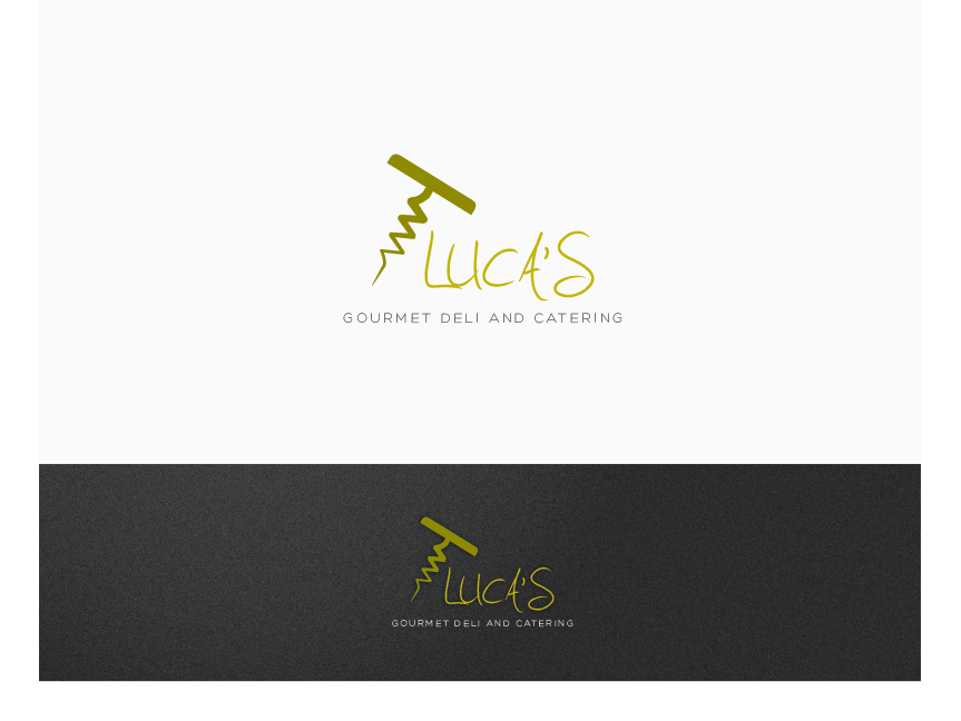 Masculine, Modern, Catering Logo Design for Luca's Gourmet Deli and ...