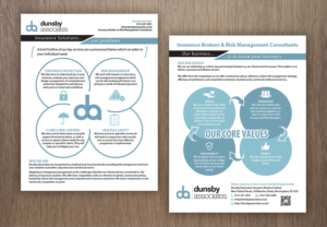 Diseño de Flyer por - SWING - para Dunsby Associates Insurance Bokers Ltd | Diseño: #14600041