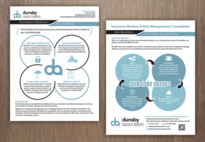 Diseño de Flyer por - SWING - para Dunsby Associates Insurance Bokers Ltd | Diseño: #14603563