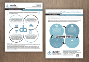 Diseño de Flyer por - SWING - para Dunsby Associates Insurance Bokers Ltd | Diseño: #14627816