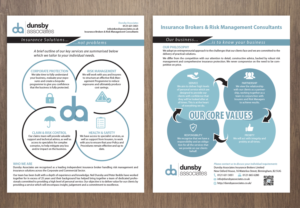 Diseño de Flyer por - SWING - para Dunsby Associates Insurance Bokers Ltd | Diseño: #14835440