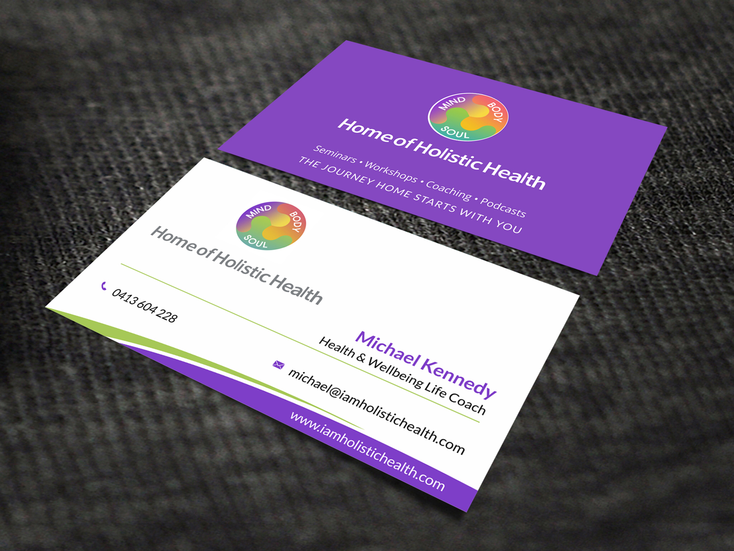 Business Card Design by SKYdesign for Home of Holistic Health | Design #14790925