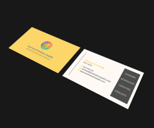 Business Card - connecting 2 souls and beggining the journey of self discovery | Business Card Design by JK18