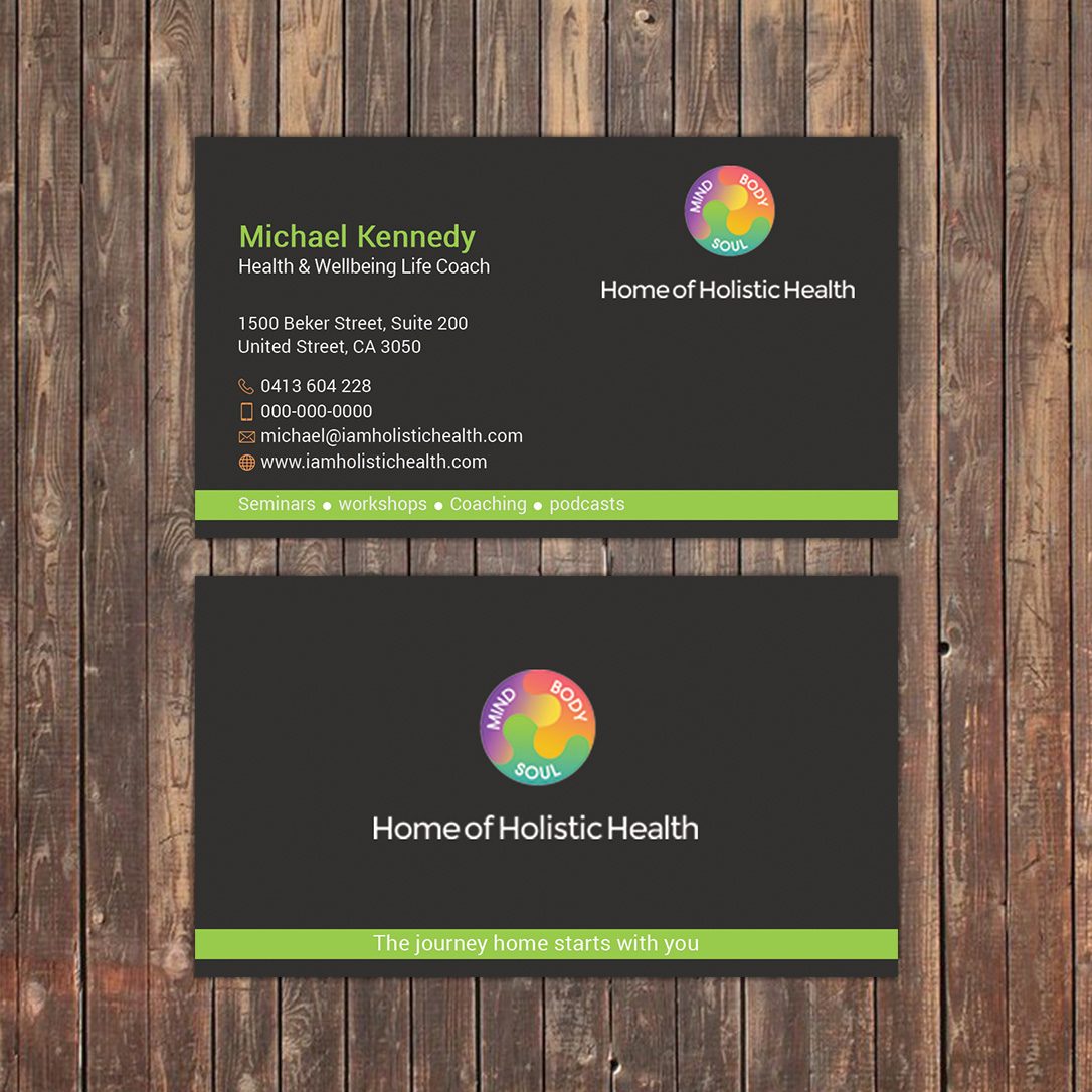 Business Card Design by Sky007 for Home of Holistic Health | Design #14852005