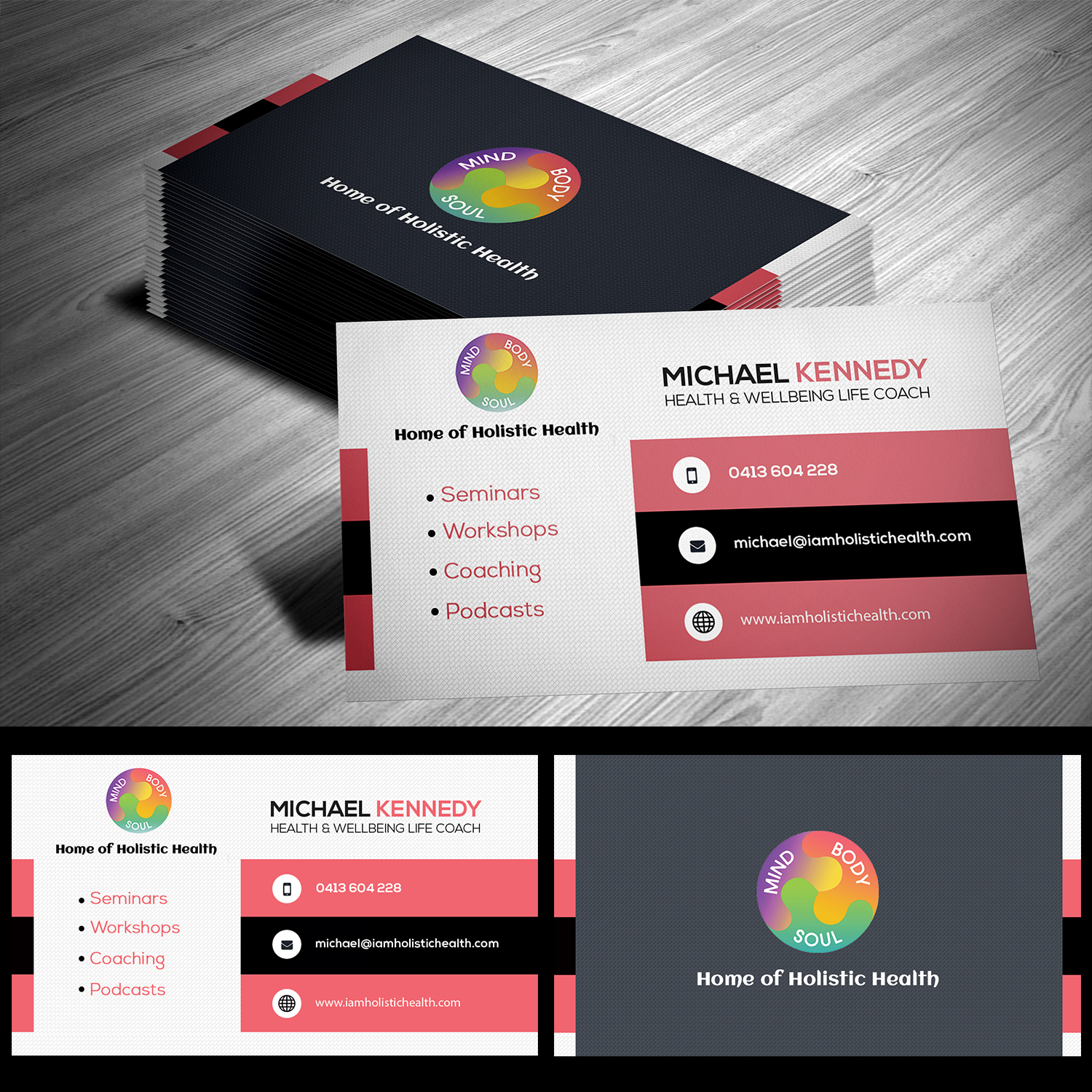 Business Card Design by Bhairav for Home of Holistic Health | Design #14910645