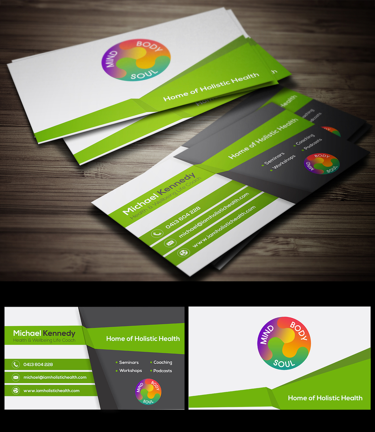 Business Card Design by Bhairav for Home of Holistic Health | Design #14910659