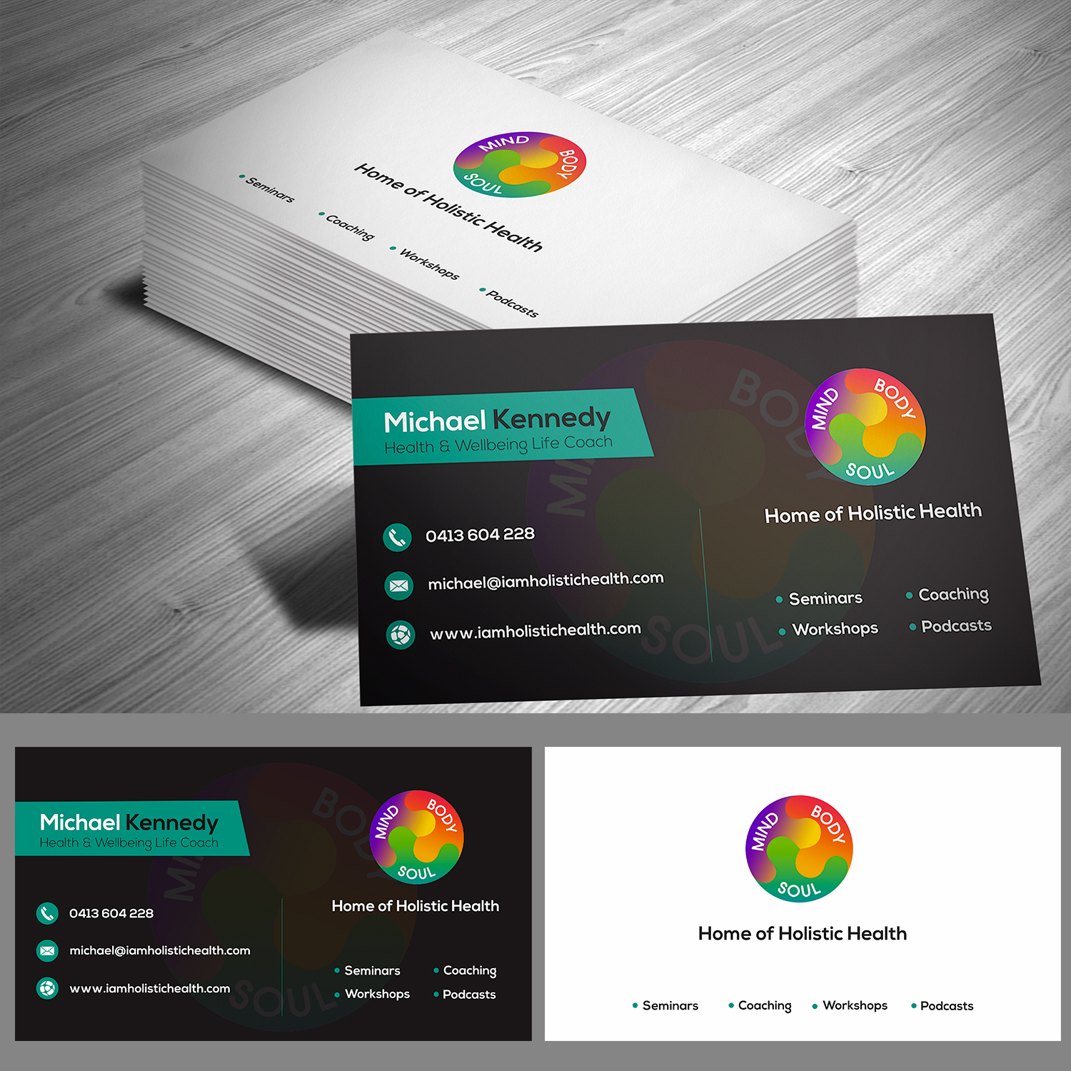 Business Card Design by Bhairav for Home of Holistic Health | Design #14910661