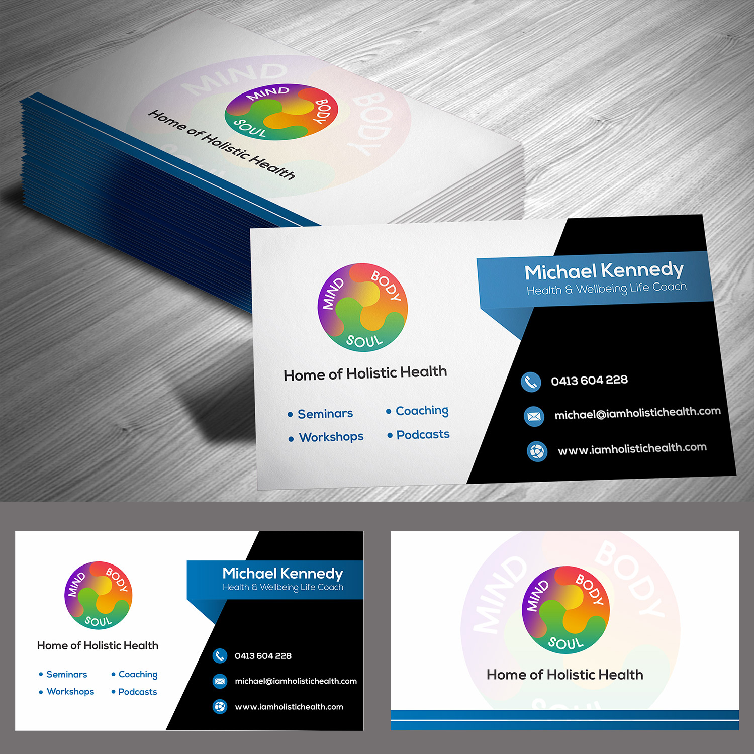 Business Card Design by Bhairav for Home of Holistic Health | Design #14910670