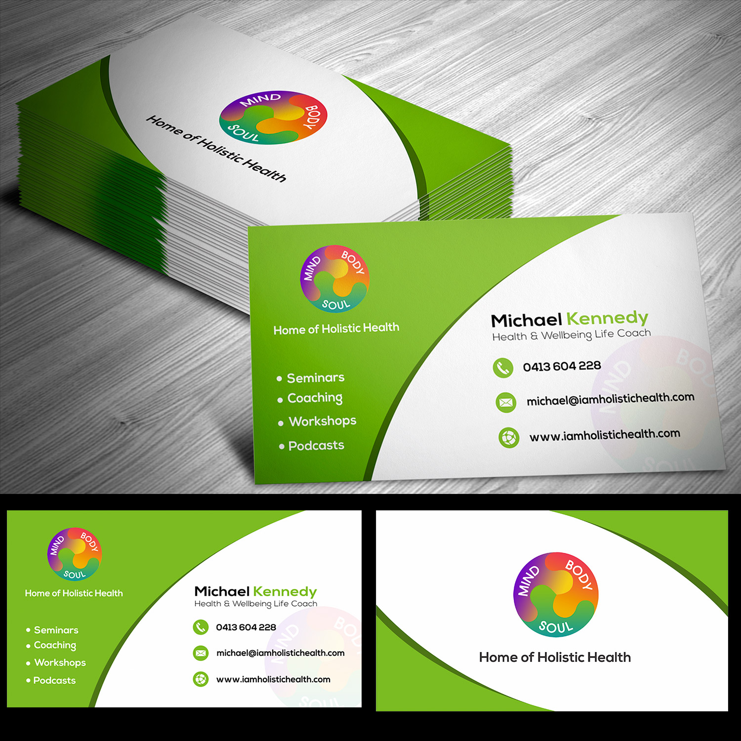 Business Card Design by Bhairav for Home of Holistic Health | Design #14955072