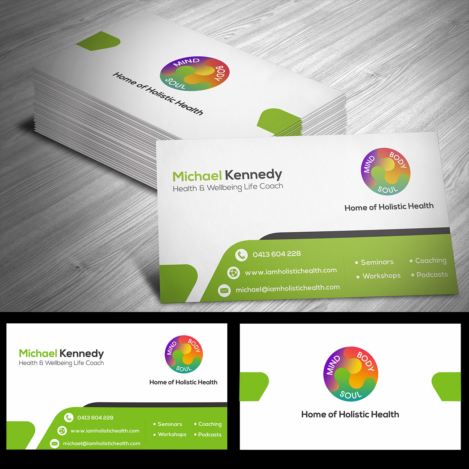 Business Card Design by Bhairav for Home of Holistic Health | Design #14955073