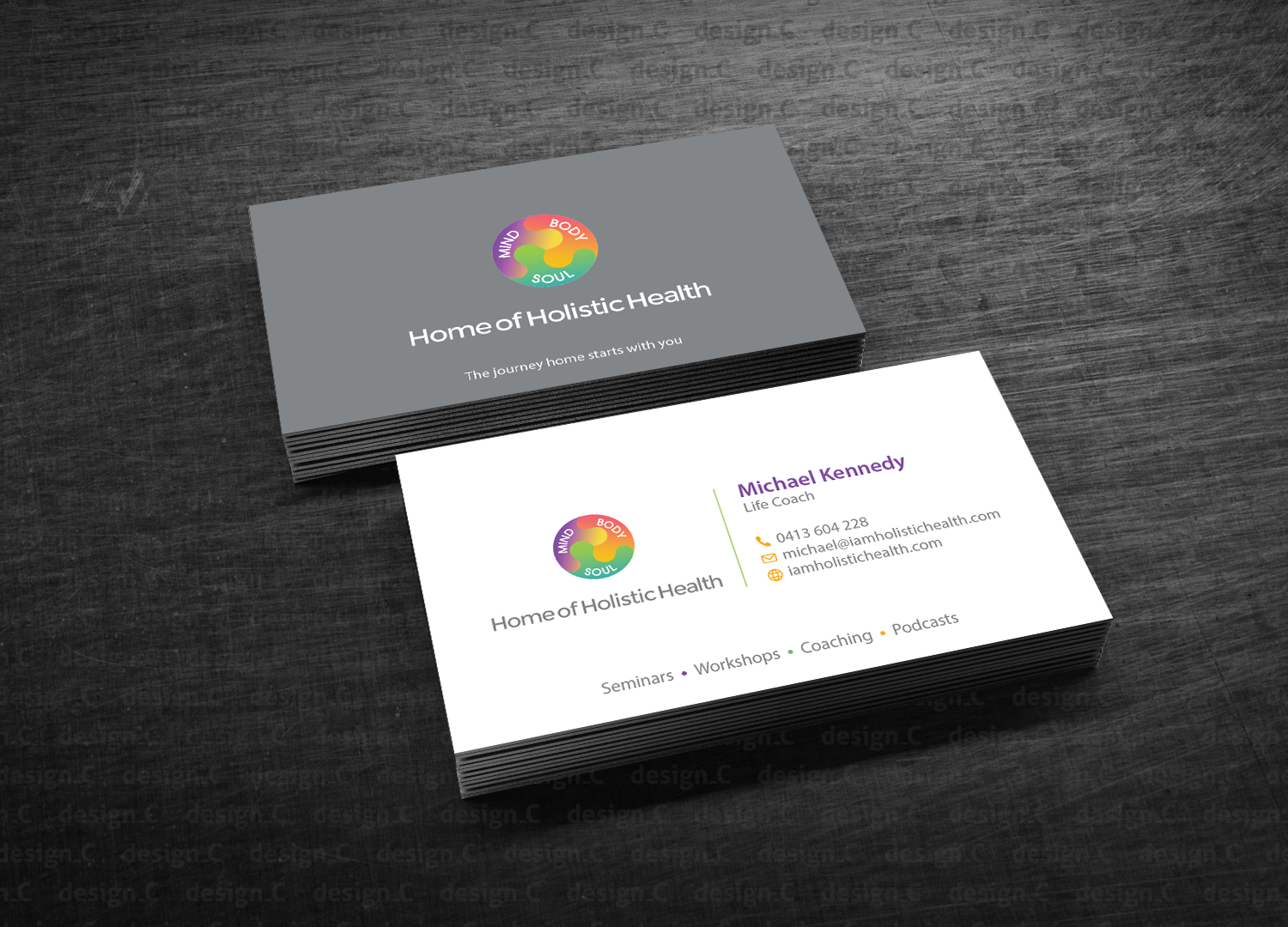 Business Card Design by design_C. for Home of Holistic Health | Design #14772740