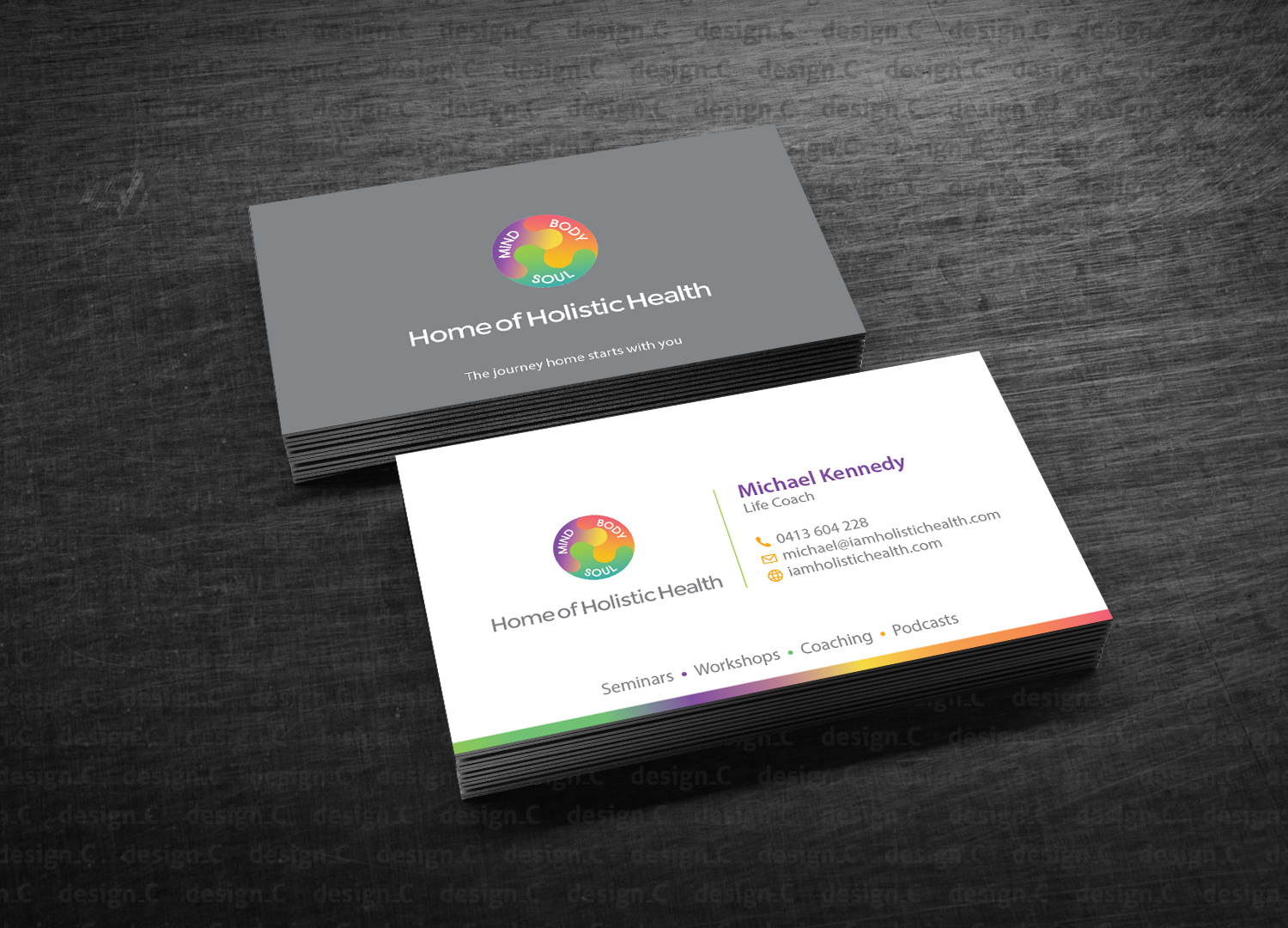Business Card Design by design_C. for Home of Holistic Health | Design #14772741