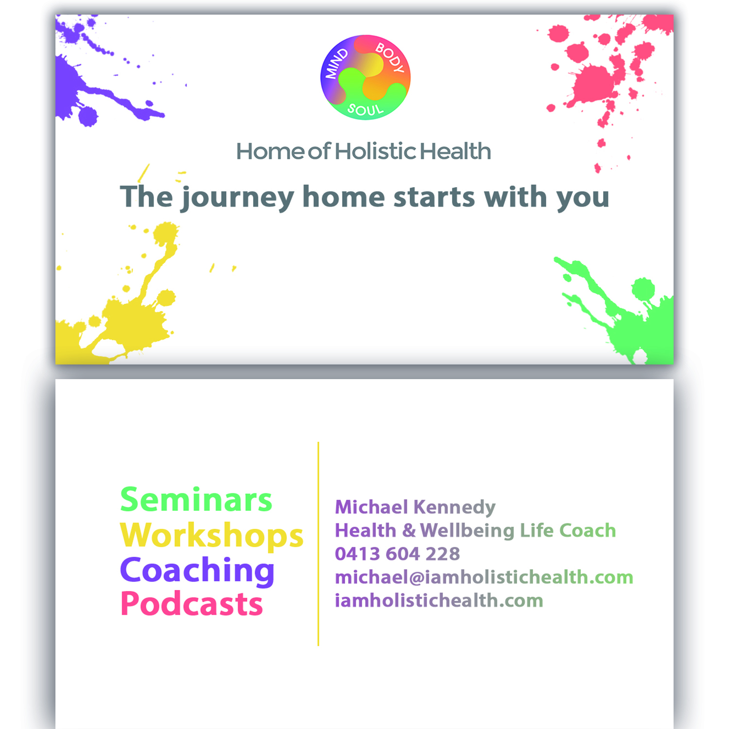 Business Card Design by roberthill for Home of Holistic Health | Design #14882287