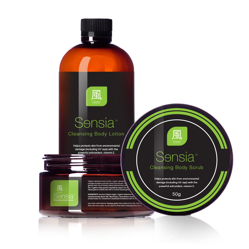 Label Design by Sucre for Sensia Studio & Japanese Day Spa | Design #14642378