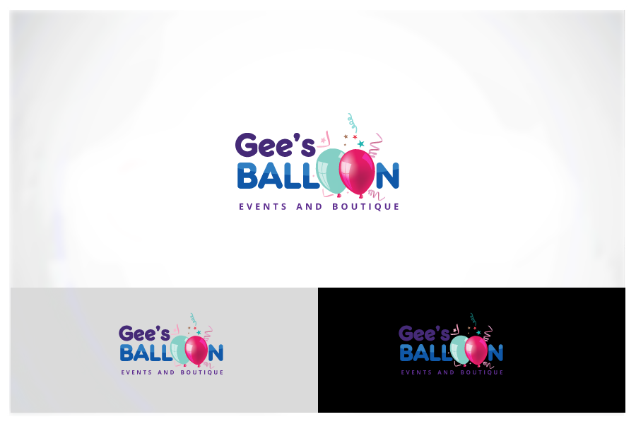 Logo Design by  Artman for Gee's Balloons  | Design #14612577
