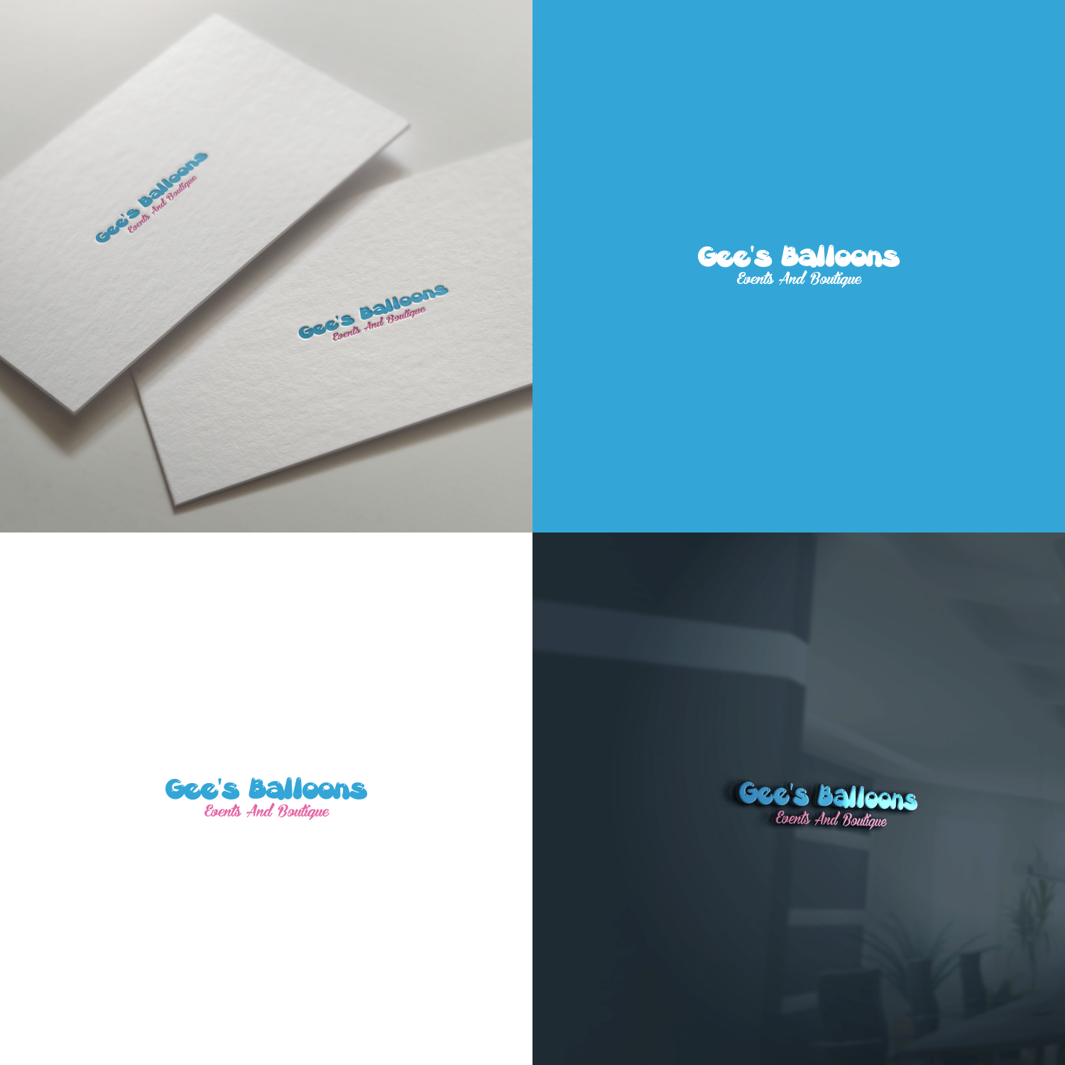 Logo Design by jenggot_merah_ for Gee's Balloons  | Design #14623340