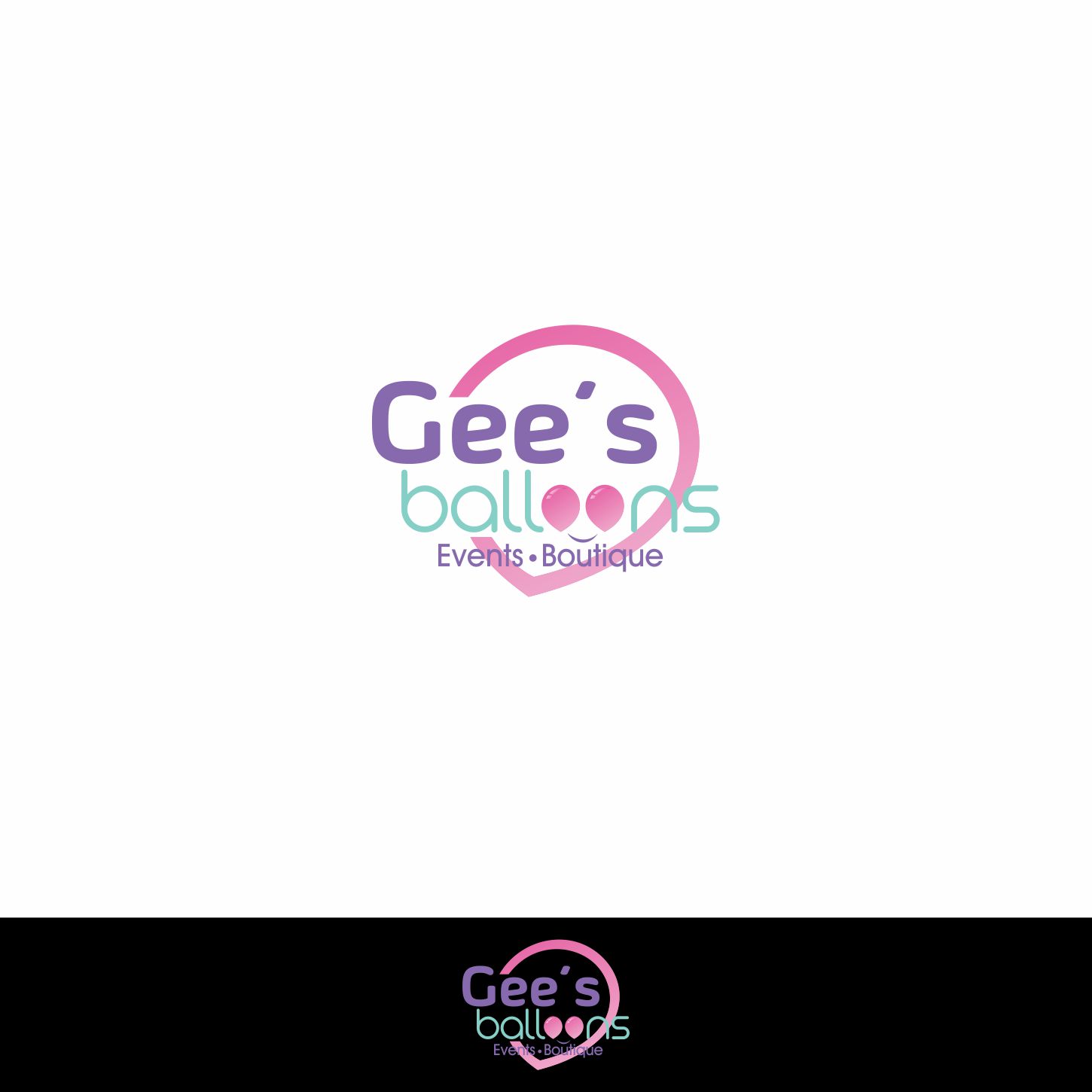Logo Design by ev. for Gee's Balloons  | Design #14670972