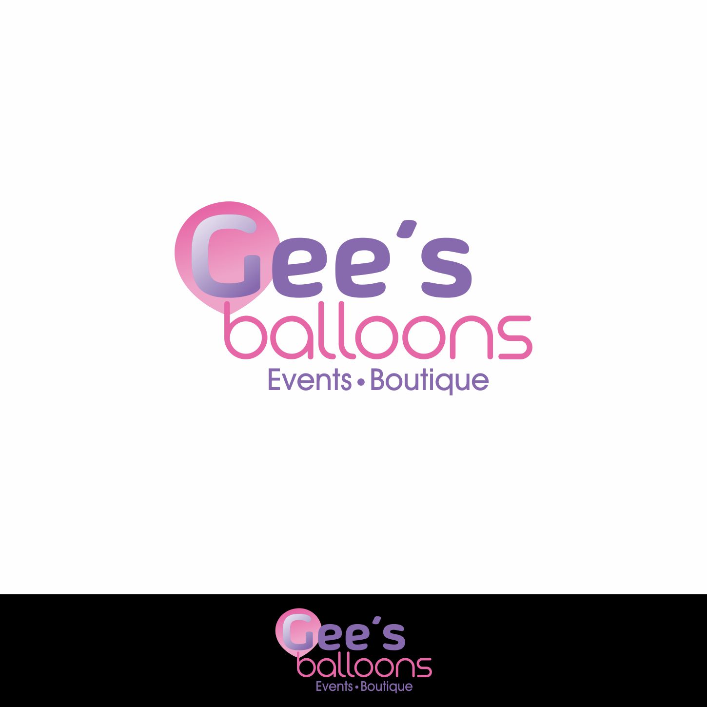 Logo Design by ev. for Gee's Balloons  | Design #14670979
