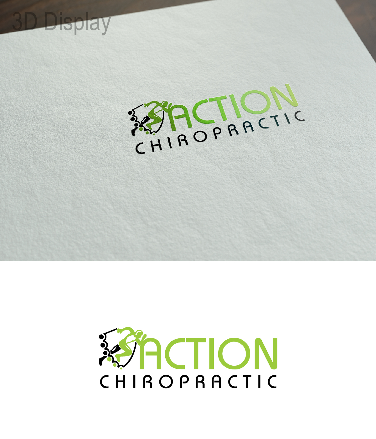 Logo Design by 3Guys for action chiropractic inc | Design #14601654