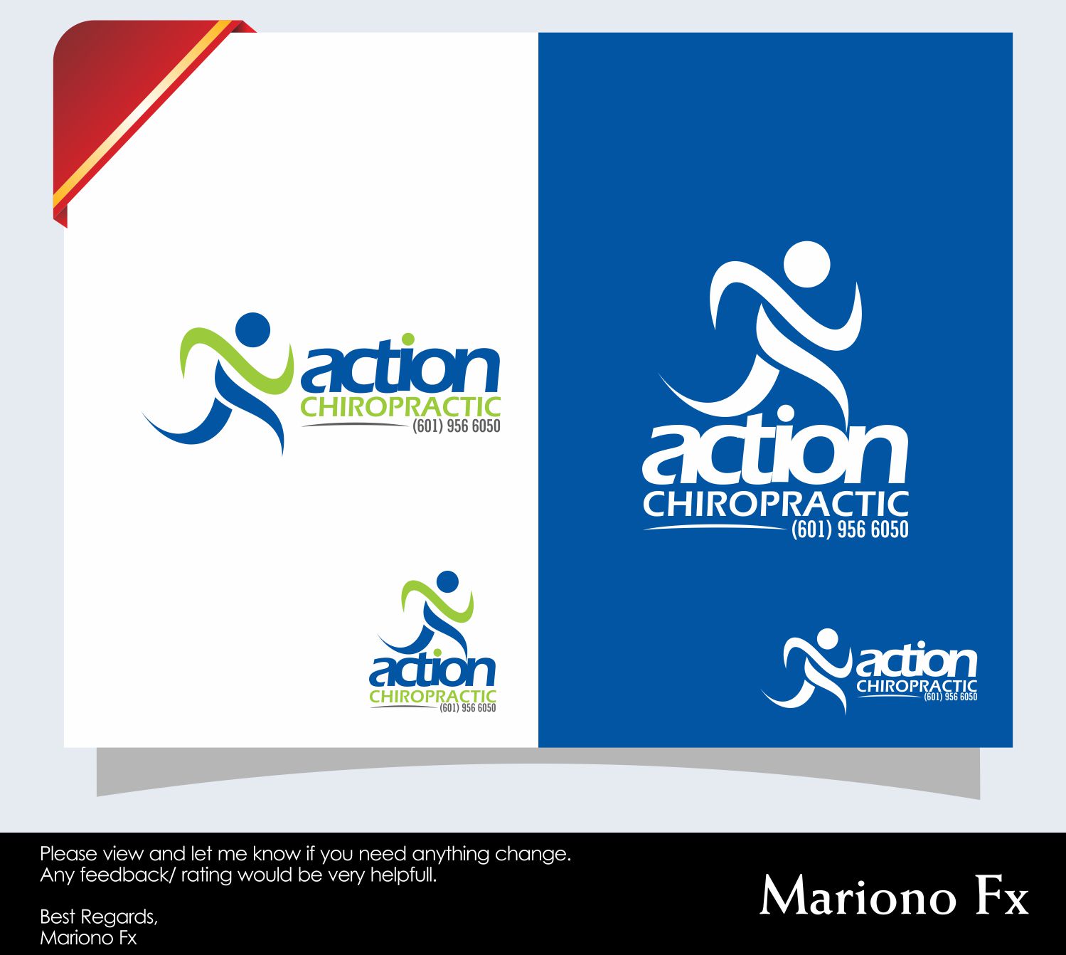 Logo Design by Mariono Fx for action chiropractic inc | Design #14602297