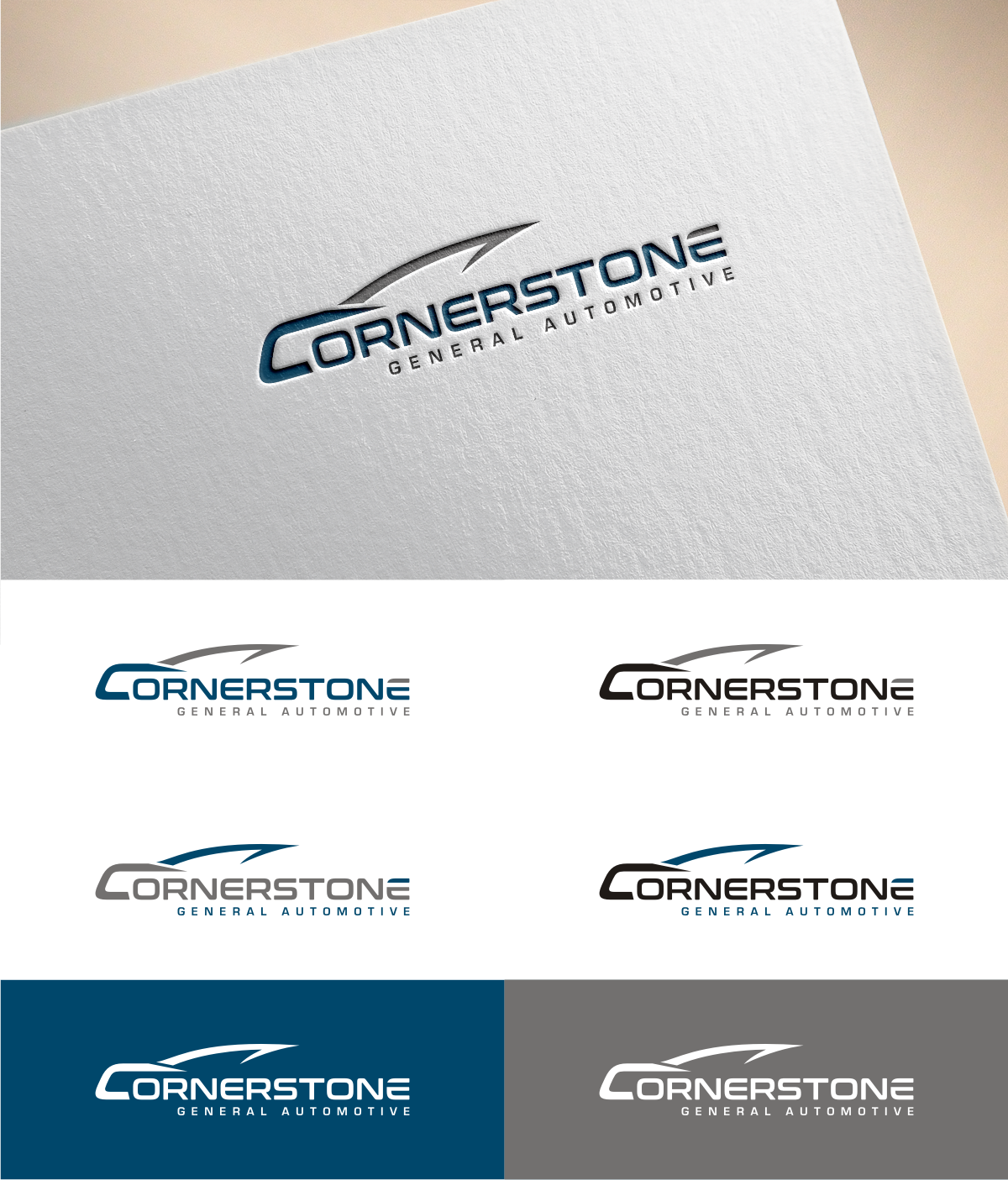 Logo Design by MKR for Cornerstone General Automotive  | Design #14615059