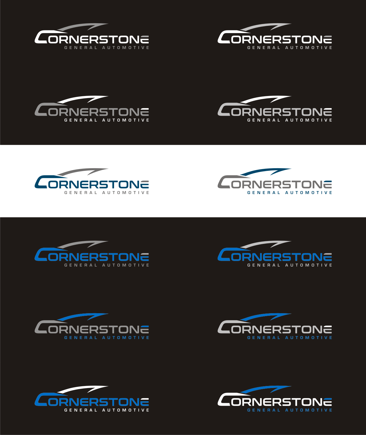 Logo Design by MKR for Cornerstone General Automotive  | Design #14641332