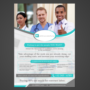 Logo Design by aspiremedia for healthcarejobportal.com | Design: #14934205