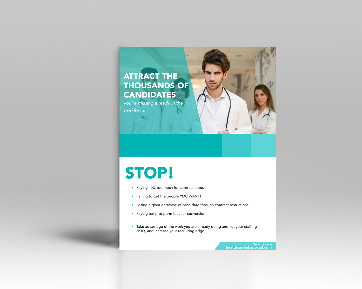 Logo Design by Luniere Designs for healthcarejobportal.com | Design #14640719