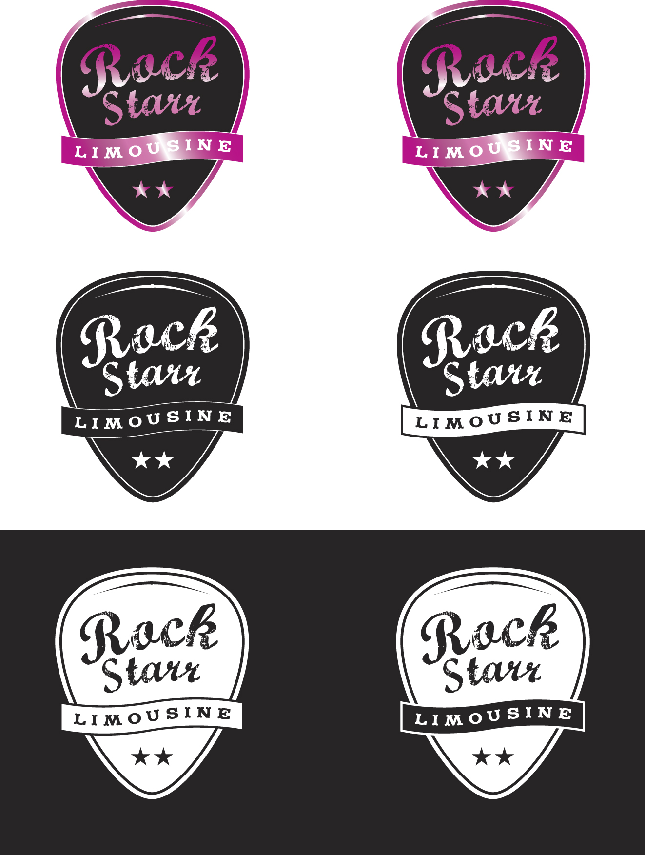 Logo Design by Alistair Lawson for ROCKSTARR LIMOUSINE | Design #35567