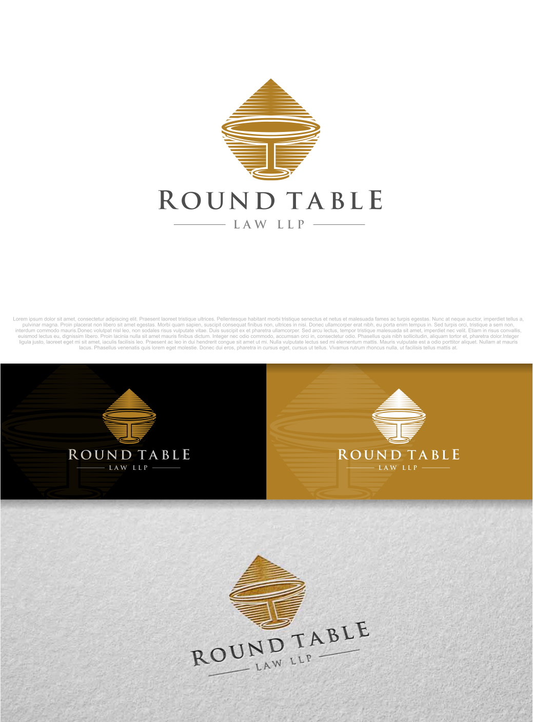 Logo Design by artswolf for Round Table Law LLP | Design #14775900