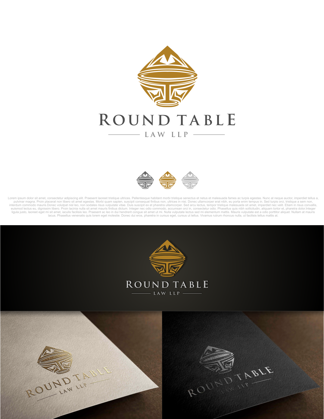 Logo Design by artswolf for Round Table Law LLP | Design #14775901