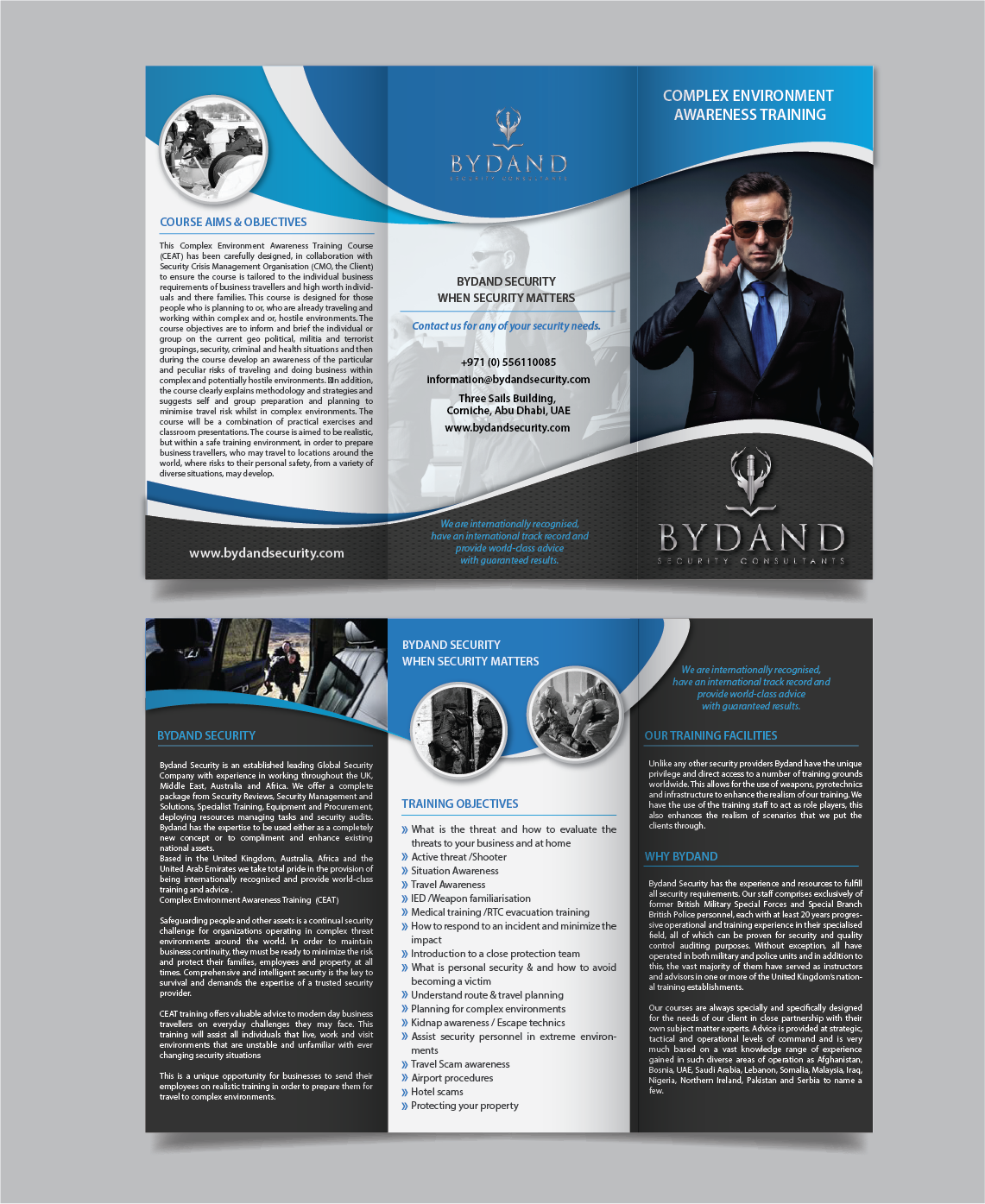Flyer Design by alex989 for Bydand Security Consultants | Design #14616682