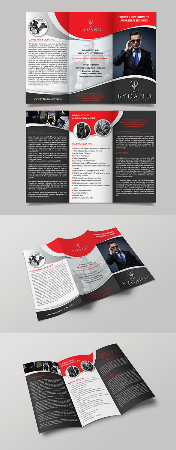 Flyer Design by alex989 for Bydand Security Consultants | Design #14616783