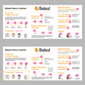 Menü-Design von Imaginativ für Baked | Design: #14639111