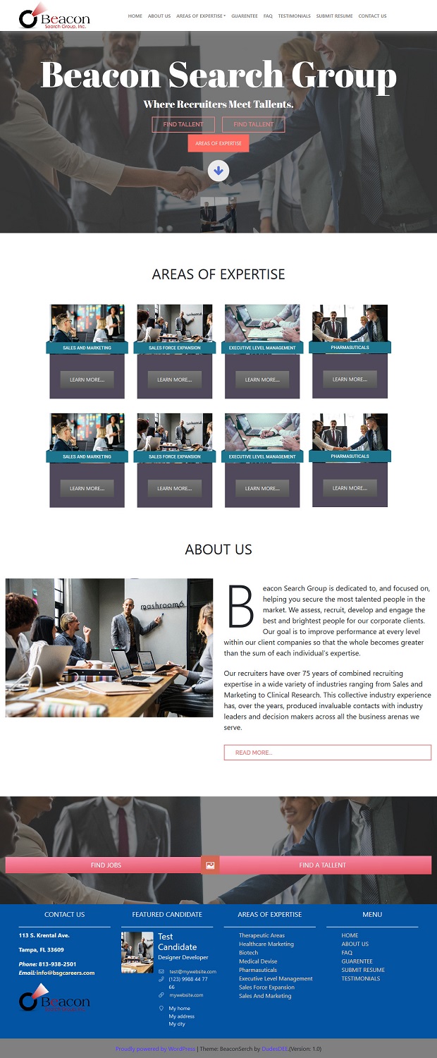 Wordpress Design by madD for this project | Design #20548533