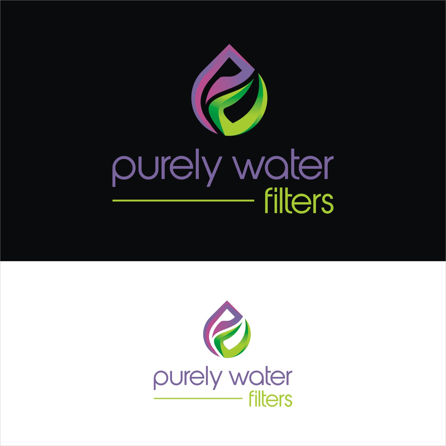 Logo Design by Actives for Purely Water Filters | Design #14604213