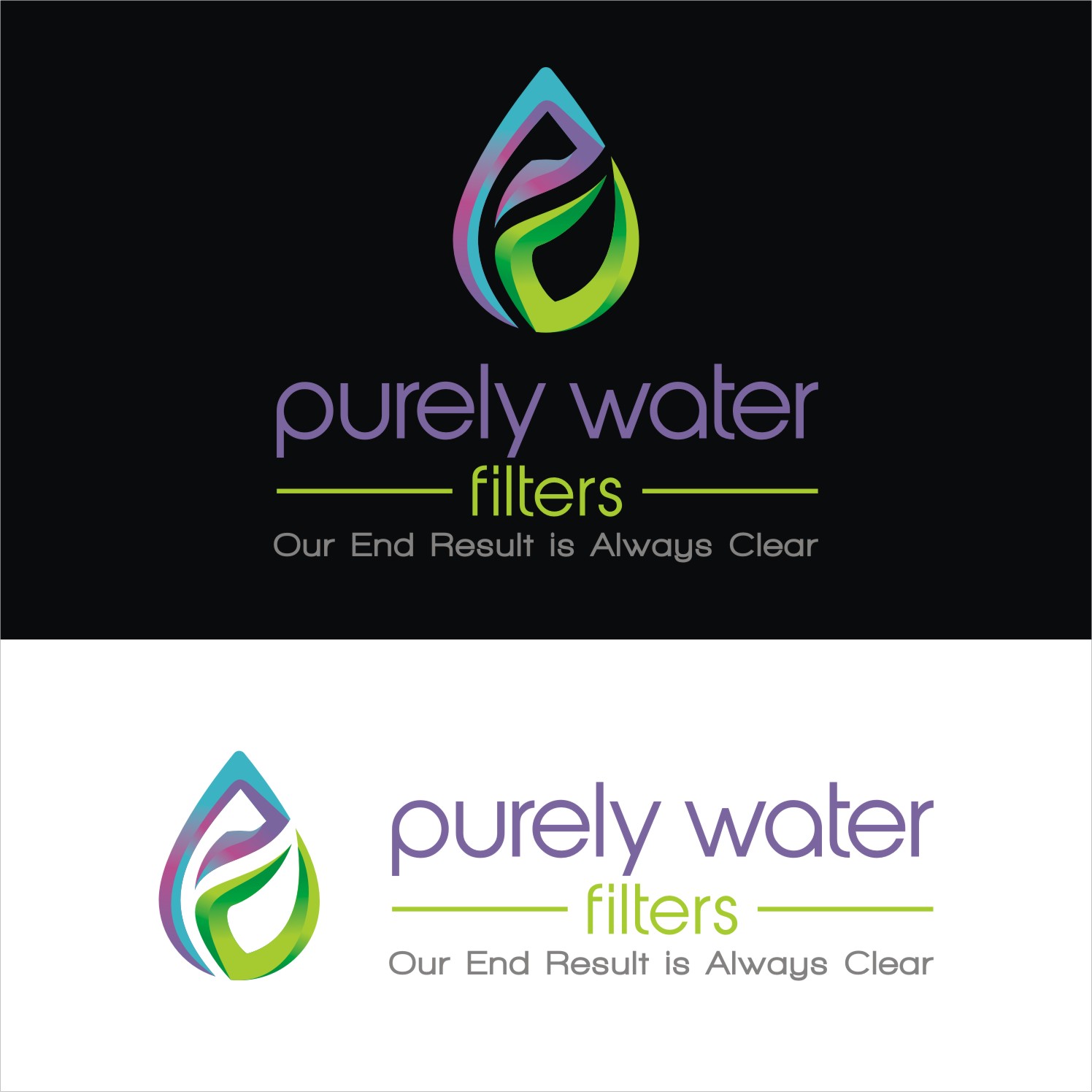 Logo Design by Actives for Purely Water Filters | Design #14657258