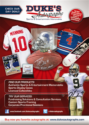 Flyer Design by Andreev for Duke's Autographs | Design: #566634