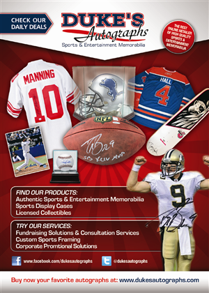 Flyer Design by Andreev for Duke's Autographs | Design: #567414